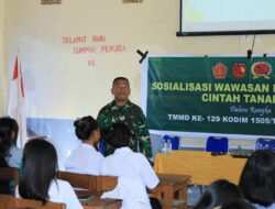 Dari Sekolah untuk Indonesia, TMMD ke-129 Kodim 1505/Tidore Bekali Pelajar dengan Wawasan Kebangsaan