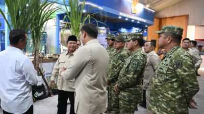 Panglima TNI Dampingi Presiden RI Panen Raya Terpadu TNI, Perkuat Ketahanan Pangan Nasional