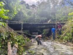 Satgas TMMD Ke-129 Kodim 1807/Sorong Selatan Kebut Pembangunan Jembatan Beton, Wujudkan Akses yang Lebih Baik untuk Warga Kampung Sesor