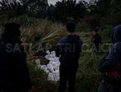 Satlap Tri Cakti dan Satgas Gabungan Berhasil Gagalkan Upaya Penyelundupan 1.040 KG Bijih Timah Ilegal di Pantai Kelambui, Bangka Selatan