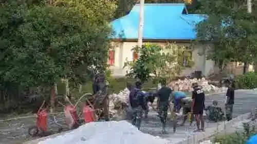 Progres Pengecoran Jalan TMMD Ke-129 Kodim 1807/Sorong Selatan Capai 55 Persen, Wujud Nyata Pengabdian TNI Membangun Desa