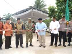 Bupati PPU Di Dampingi Dandim 0913/PPU Resmikan Jembatan Garuda di Sebakung Jaya