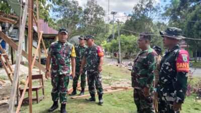 Tim Wasev TMMD Ke-129 Tinjau Langsung Kampung Sesor, Pastikan Program TMMD Kodim 1807/Sorong Selatan Berjalan Optimal