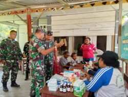 Sentuhan Kemanusiaan TMMD Ke-129, Satgas Kodim 1807/Sorong Selatan Gelar Pengobatan Gratis