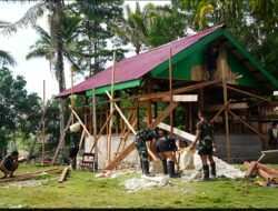 Pembangunan Rumah Semi Permanen TMMD Ke-129 Capai 58 Persen, Wujud Nyata Pengabdian TNI untuk Kesejahteraan Rakyat