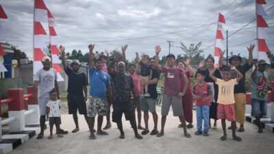 Warga Kampung Jimbi Sambut Gembira Rampungnya Pembangunan Jembatan Beton