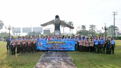 Jelang Hari Bakti Ke-79 TNI AU, Lanud Sjamsudin Noor Gelar Karya Bakti Lestarikan Warisan Sejarah Dirgantara