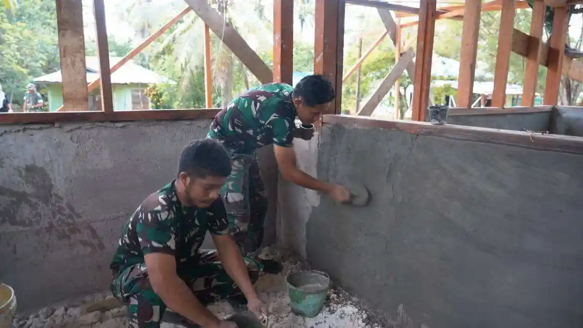 Satgas TMMD Ke-129 Kodim 1807/Sorong Selatan Percepat Pembangunan Rumah Kedua Type 36, Wujud Nyata Pengabdian TNI untuk Rakyat
