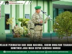 Melalui Peringatan Hari Anak Nasional, Kodim 0906/Kkr Tegaskan Komitmen Jaga Masa Depan Generasi Bangsa
