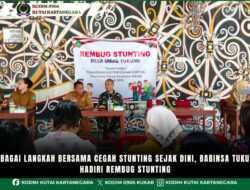 Sebagai Langkah Bersama Cegah Stunting Sejak Dini, Babinsa Tukung Hadiri Rembug Stunting