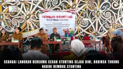 Sebagai Langkah Bersama Cegah Stunting Sejak Dini, Babinsa Tukung Hadiri Rembug Stunting