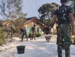 Ketika Gerobak Dorong dan Peluh Satgas TMMD 129 Bojonegoro Menyejahterakan Warga Kesongo