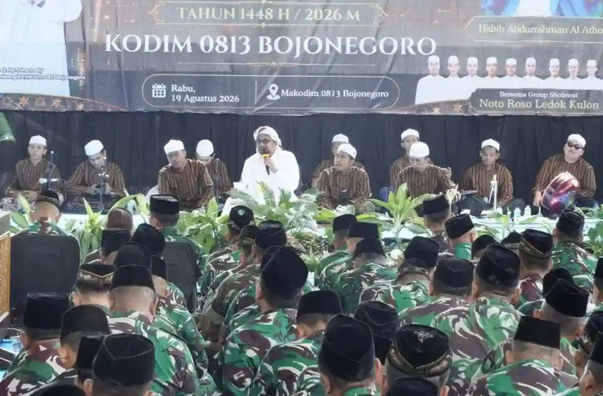 Perkuat Fondasi Spiritual, Kodim Bojonegoro Peringati Maulid Nabi Muhammad SAW 1448 H