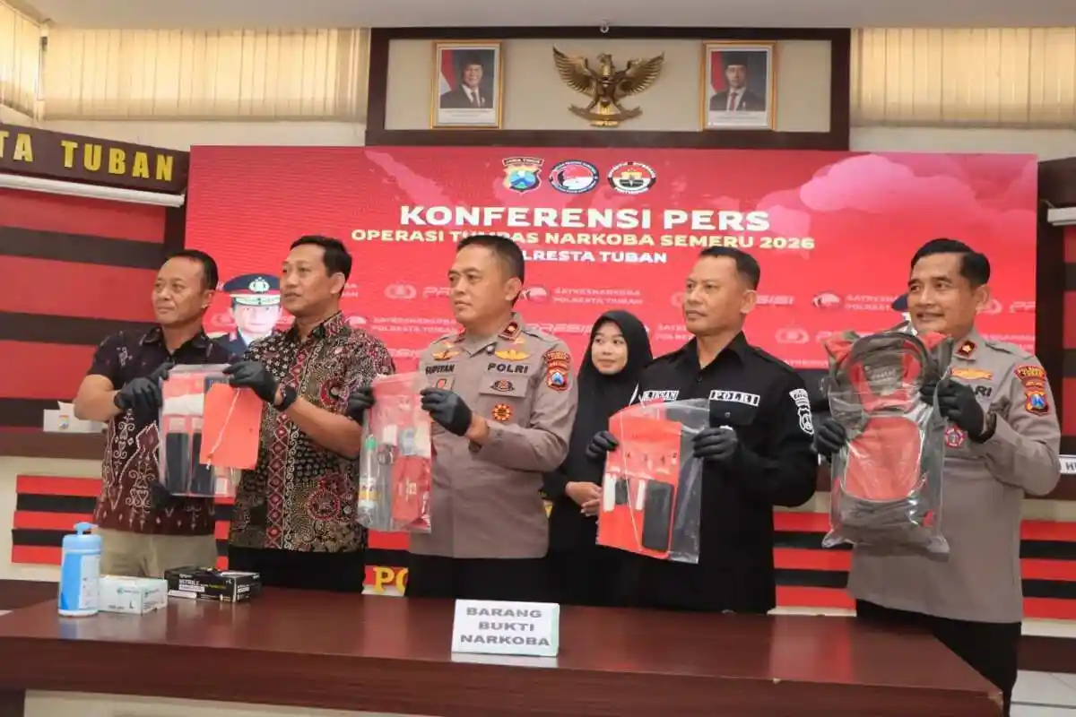 53,649 Gram Sabu Disita, Polresta Tuban Tegaskan Perang terhadap Peredaran Narkoba