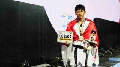 Serda Muhammad Raihan Fadhila Raih Emas pada 8th Asian Taekwondo Indonesia Open Championship 2026