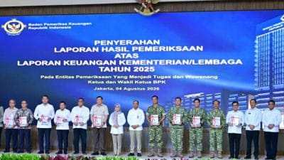 Wapang TNI Hadiri Penyampaian LHP BPK atas Laporan Keuangan Kementerian/Lembaga Tahun Anggaran 2025