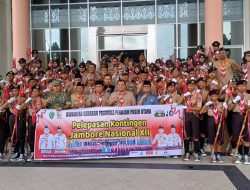 Kasdim 0913/PPU Hadiri Pelepasan Kontingen Cabang Jambore Nasional (Jamnas) XII Tahun 2026