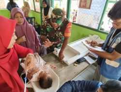 Sebagai Wujud Kepedulian Kesehatan Balita, Babinsa Giripurwa Dampingi Kegiatan Posyandu