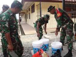 Kodim 1714/PJ Gelar Karya Bakti Merah Putih SMP Negeri 1 Mulia Kab. Puncak Jaya