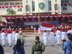 Sambut HUT ke-81 RI, Personil Kodim 0913/PPU Ikuti Upacara Detik-detik Proklamasi di Kab PPU