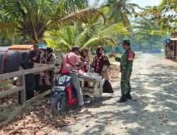 Monitoring Wilayah, Babinsa Tanjung Tengah Pantau Kegiatan Pramuka SMPIT Di Wilayah Binaan