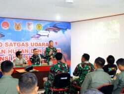 Pantau Dari Langit, Lanud Sjamsudin Noor Dukung Patroli Udara Helikopter Caracal TNI AU Dalam Penanganan Karhutla di Kasel