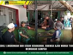 Peduli Lingkungan dan Cegah Kebakaran, Babinsa Ajak Warga Tidak Membakar Sampah