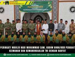 Peringati Maulid Nabi Muhammad SAW, Kodim 0906/Kkr Perkuat Keimanan dan Kemanunggalan TNI Dengan Rakyat