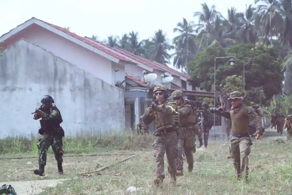 Marine Force Lampung Uji Kemampuan Tempur Jarak Dekat Serta Serangan Malam Di SGS 2026
