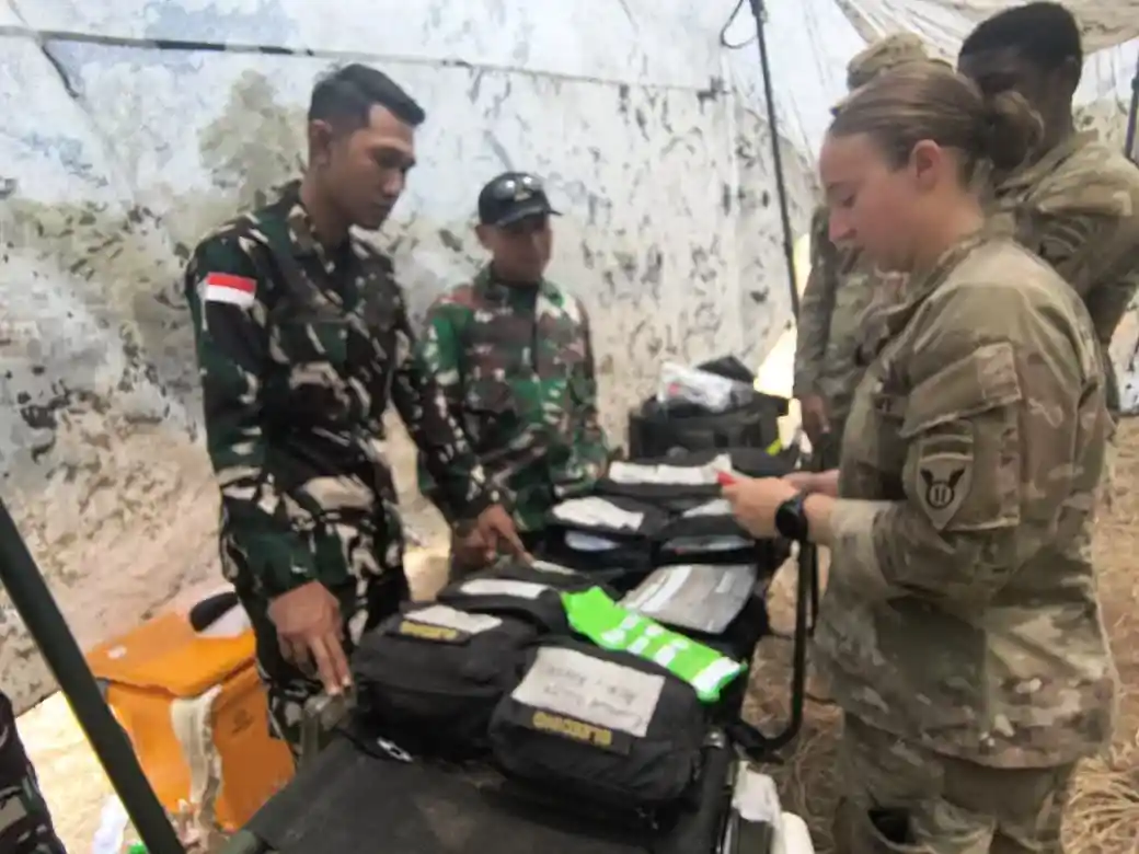 Jamin Keselamatan Personel, Tim Kesehatan Latgabma SGS 2026 Gelar Medical Exchange Method