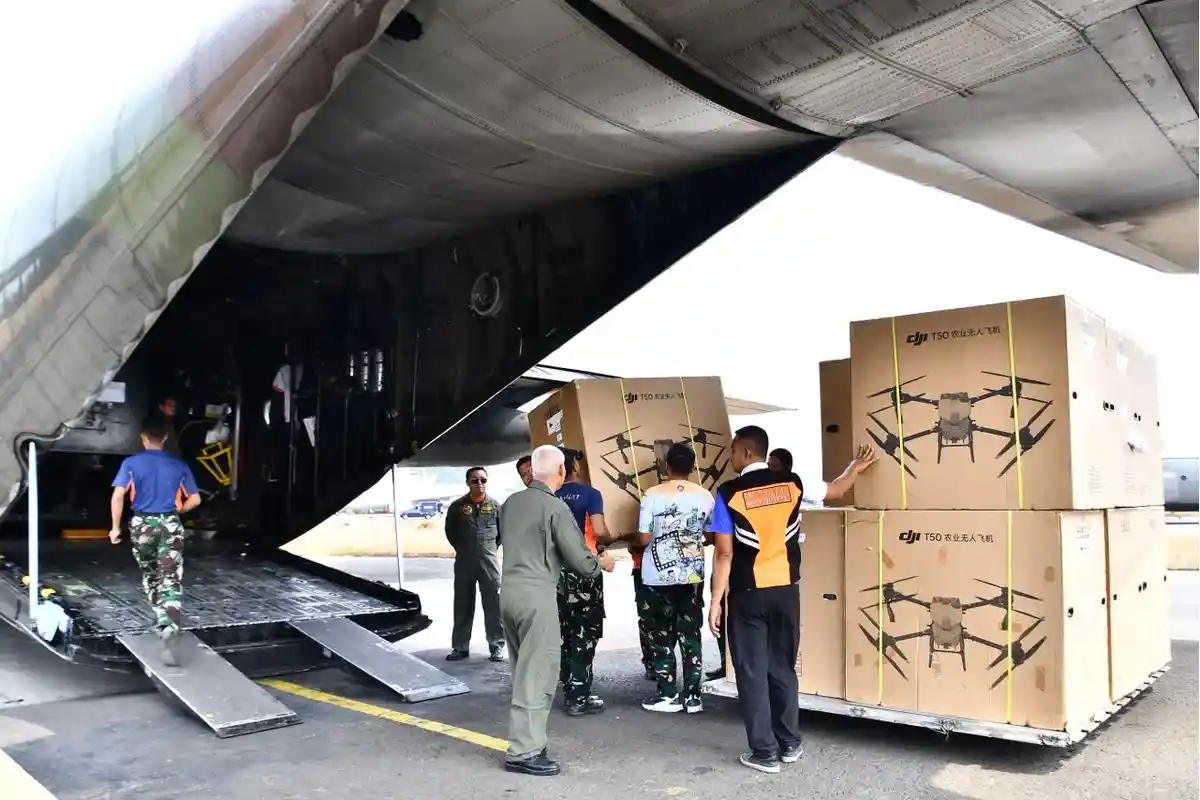 TNI Salurkan Dukungan Peralatan Penanganan Karhutla ke Kalimantan Tengah