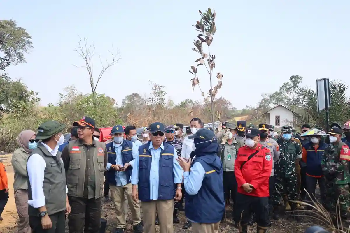 Dandim 0913/PPU Terima Kunjungan Kerja Menteri Kehutanan RI serta Kepala BNPB di Ibukota Nusantara (IKN)