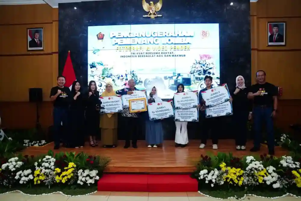 Penganugerahan Pemenang Lomba Foto dan Video Pendek HUT ke-81 TNI