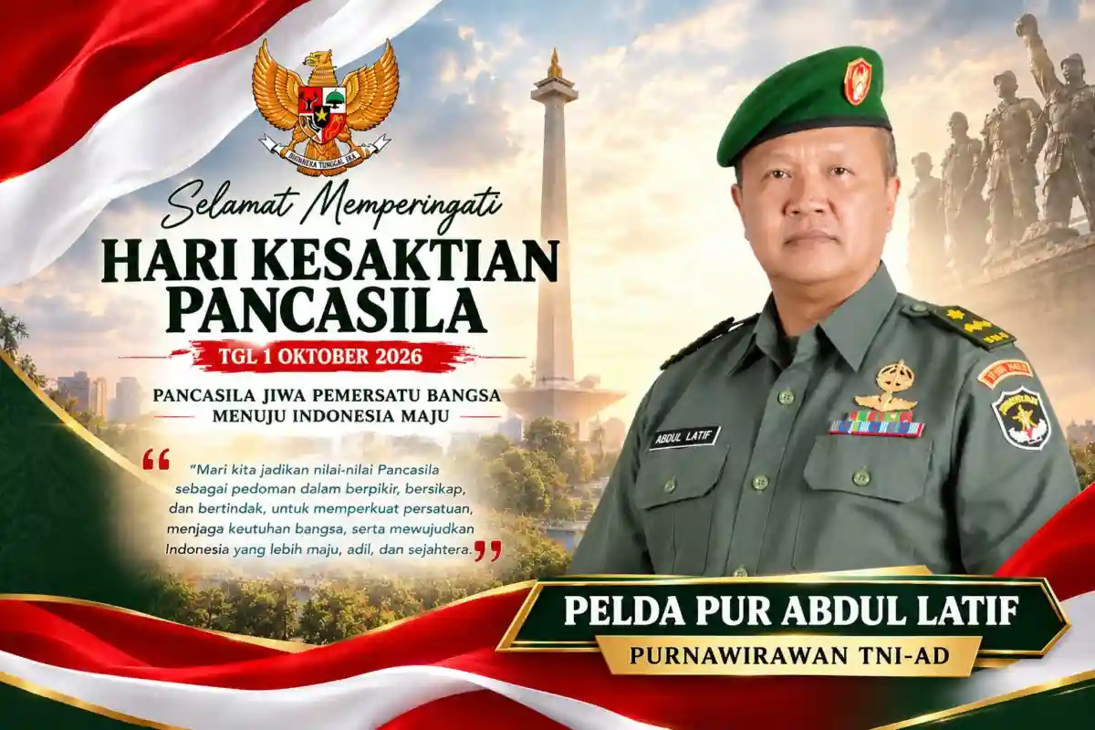 Pelda Pur Abdul Latif Ingatkan Pentingnya Menghidupkan Nilai Pancasila