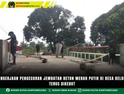 Pengerjaan Pengecoran Jembatan Beton Merah Putih Di Desa Beloro Terus Dikebut