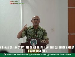 Tim Pokja Kajian Strategis Sahli Kasad Lakukan Kunjungan Kerja ke Kodim 0906/Kkr