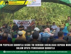 Tim Penyuluh Karhutla Sesko TNI Berikan Sosialisasi Kepada Warga Dalam Upaya Pencegahan Karhutla