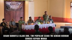Cegah Karhutla Sejak Dini, Tim Penyuluh Sesko TNI Gencar Berikan Edukasi kepada Warga