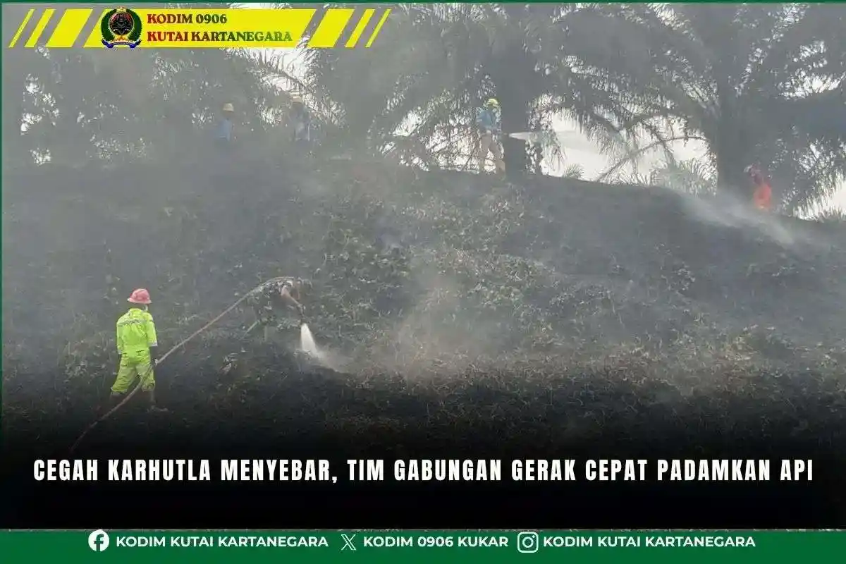 Cegah Karhutla Menyebar Tim Gabungan Gerak Cepat Padamkan Api