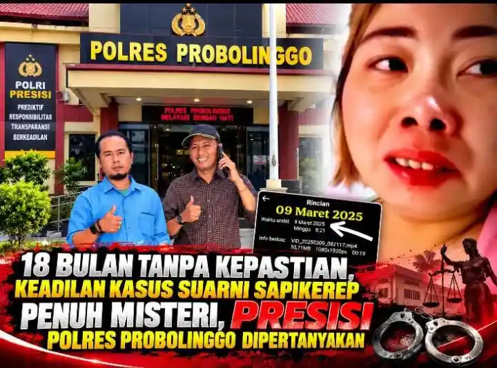 Kasus Suarni Sapikerep Belum Tuntas 18 Bulan, Kapolres Probolinggo Diminta Beri Penjelasan
