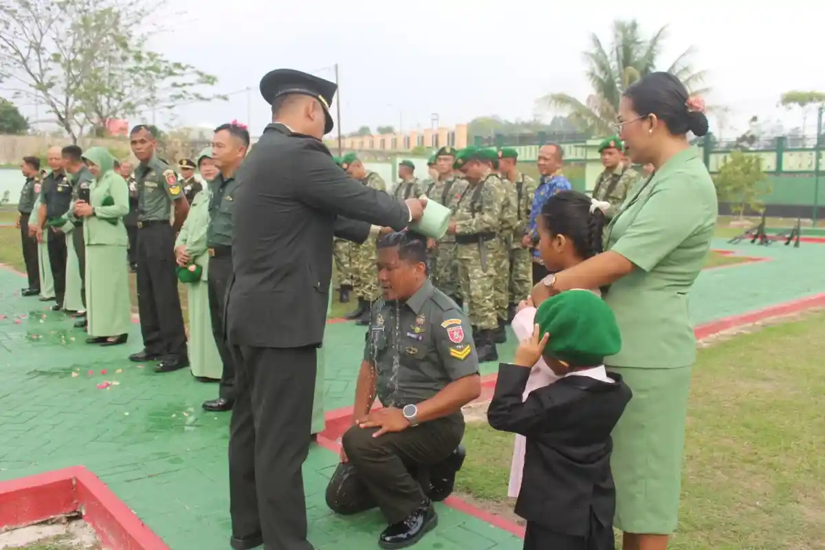 Naik Pangkat Harus Amanah, Pesan Dandim 0913/PPU Saat Pimpin Korps Raport Kenaikan Pangkat